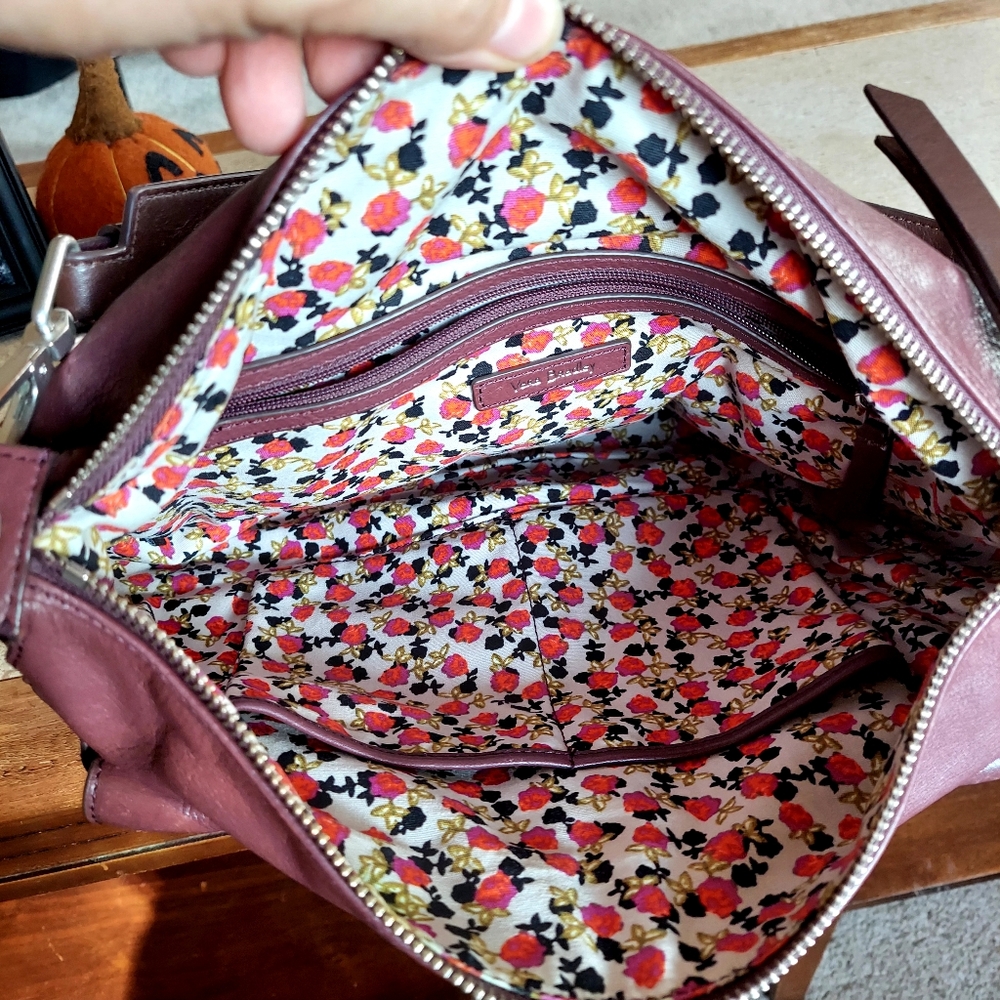 Vera Bradley Leather Hobo Bag - Picture 5 of 8